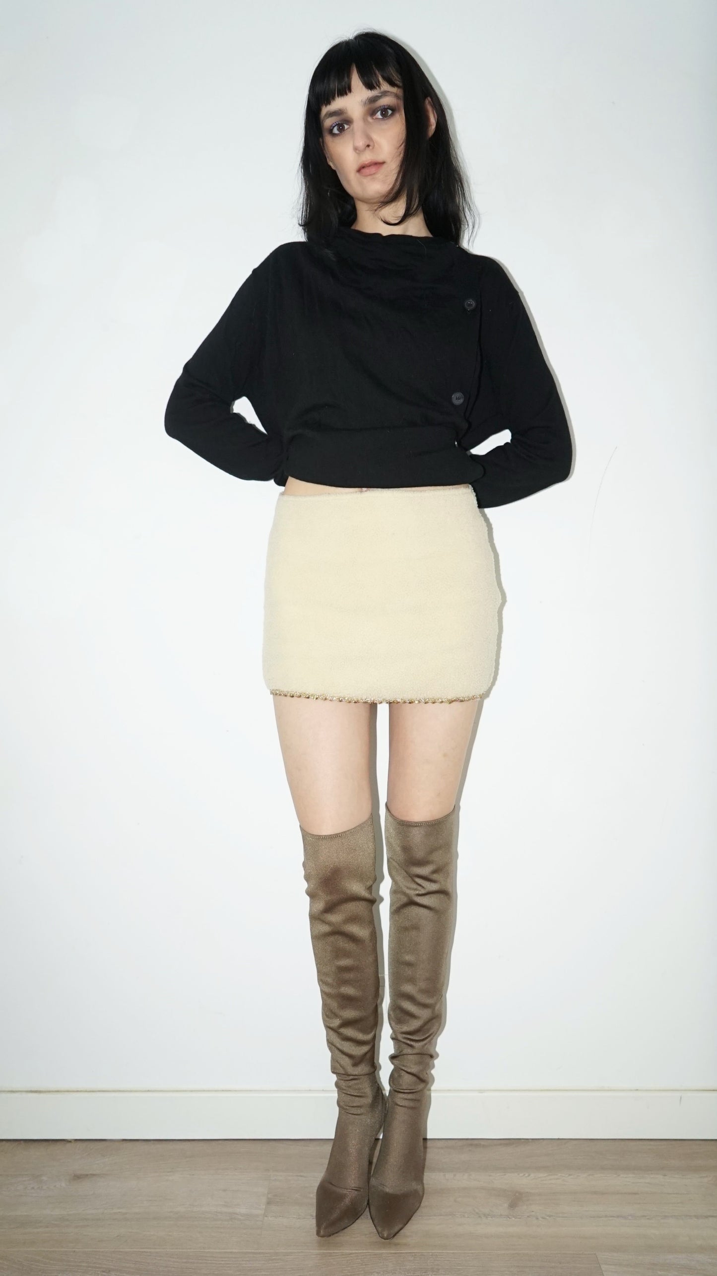 SHEEPSKIN SKIRT