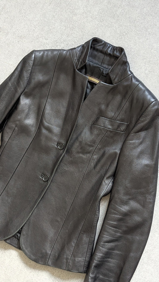 LEATHER BLAZER