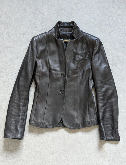LEATHER BLAZER