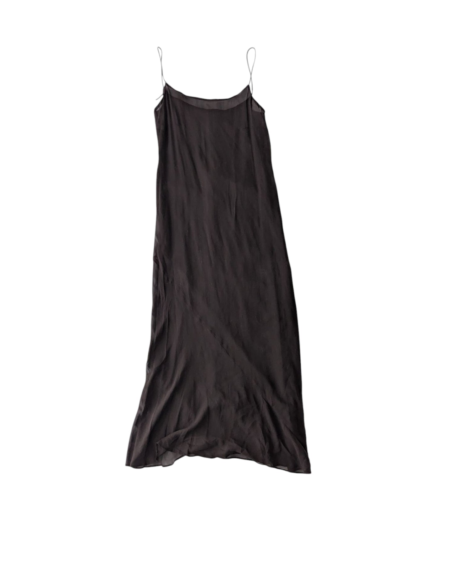 BROWN SILK DRESS