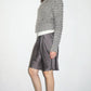 GREY SILK SKIRT