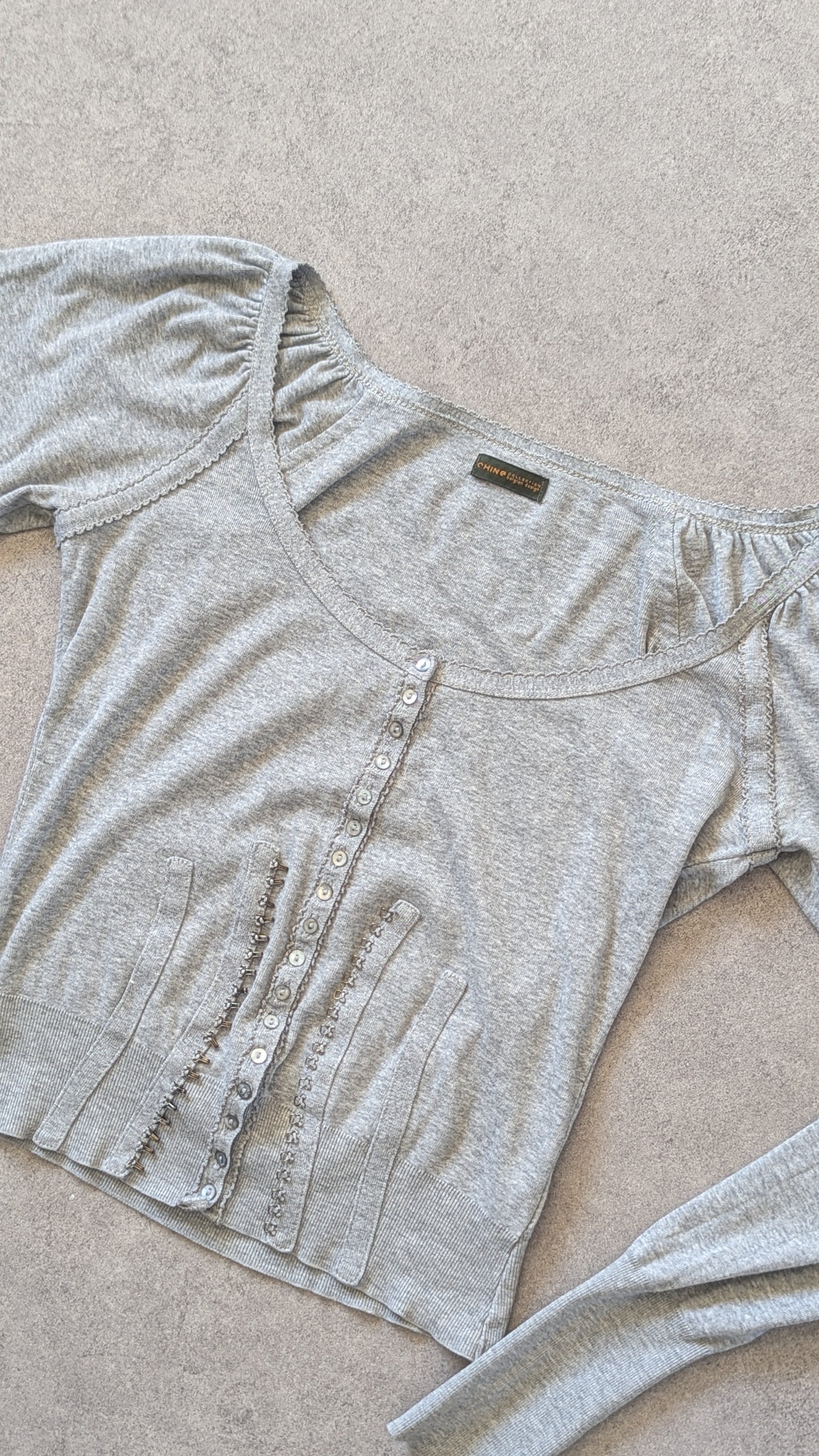 GREY CARDIGAN