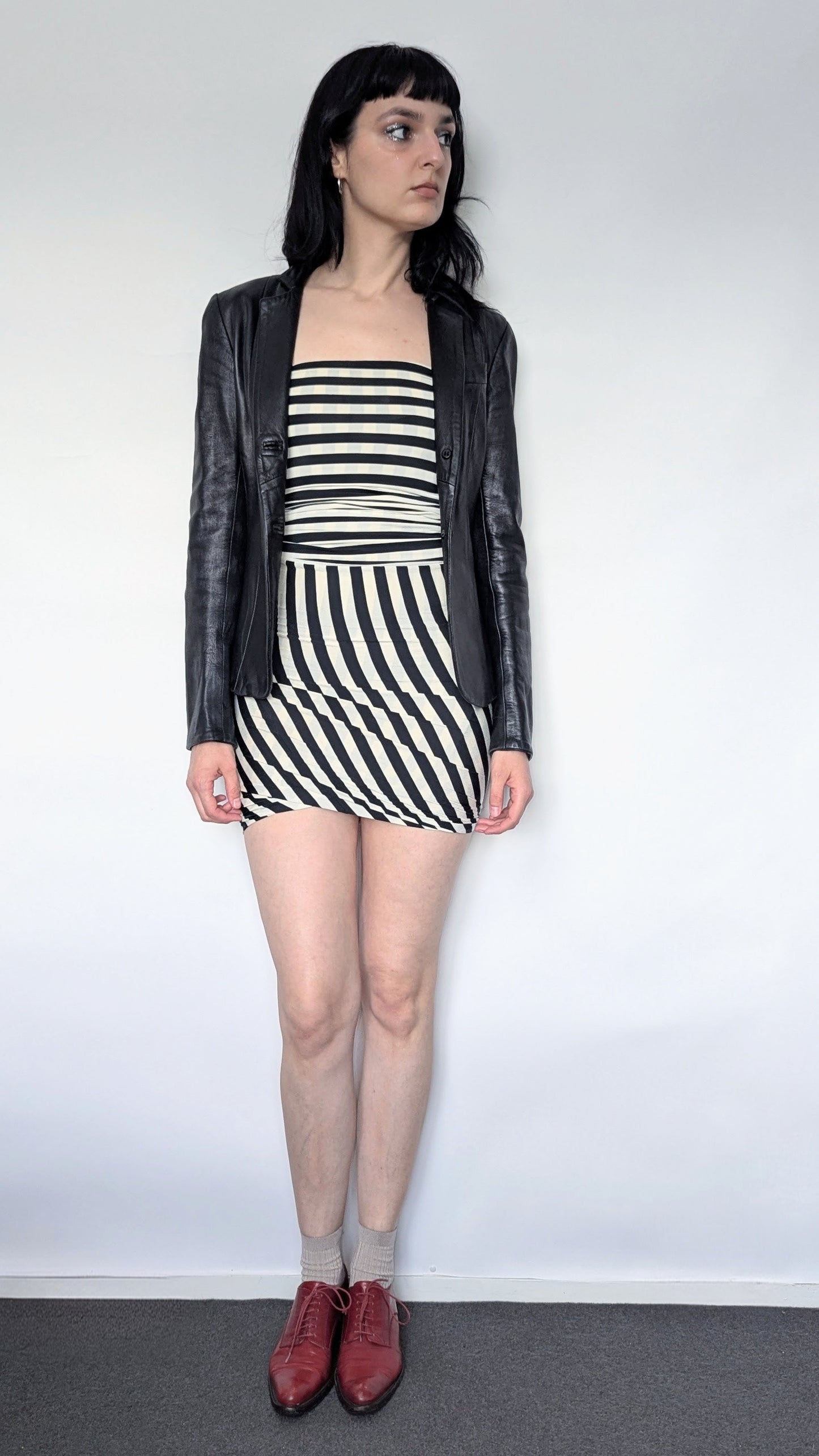 LEATHER BLAZER