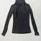 BLACK HIGH NECK TOP