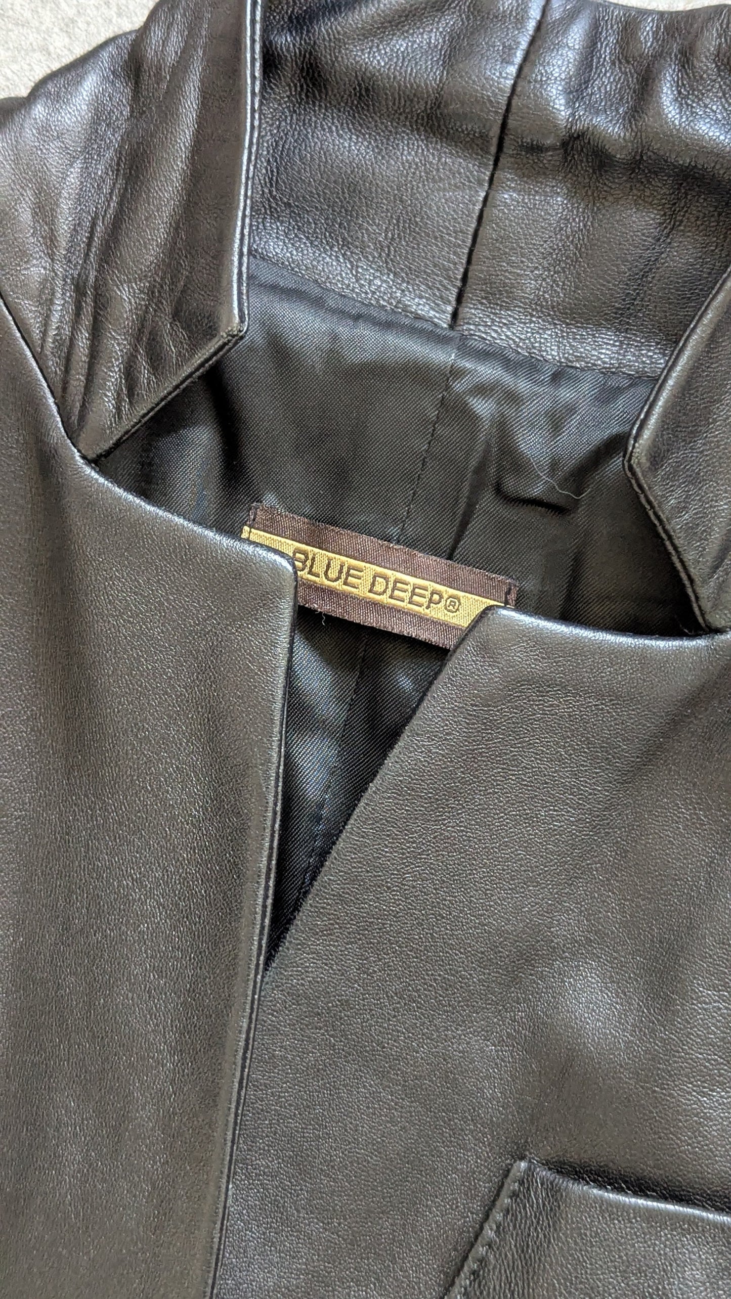 LEATHER BLAZER